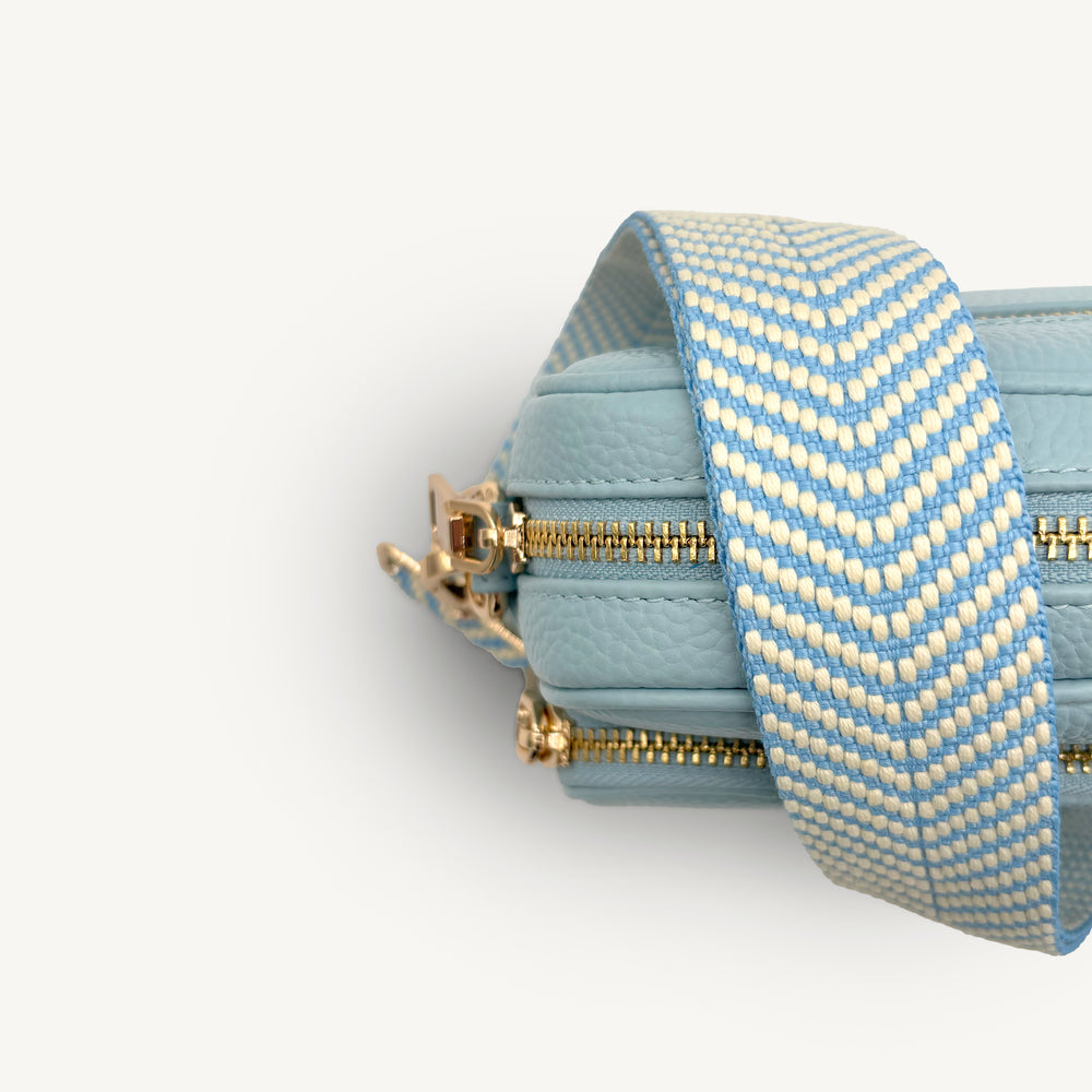 Sky Blue & White Chevron Strap thumbnail-image-48