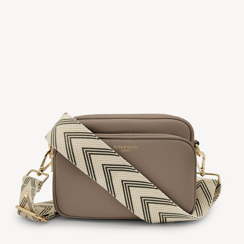 Olive Green & Stone Arrow Strap
