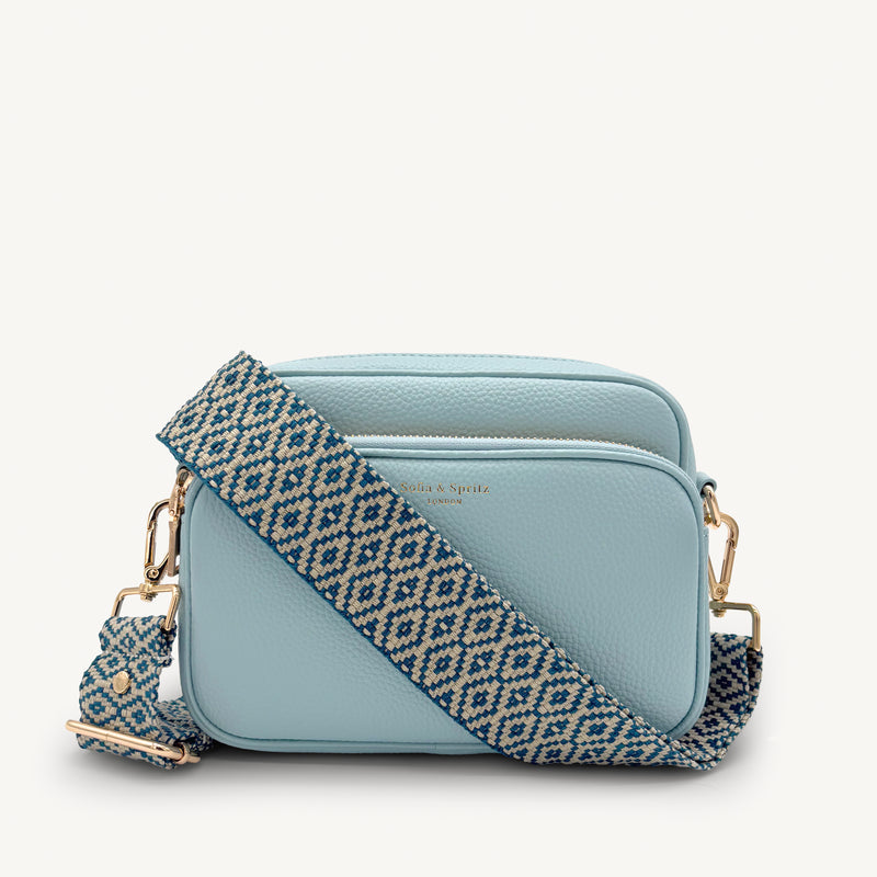 Blue & Stone Embroidered Strap