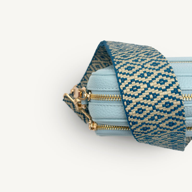Blue & Stone Embroidered Strap