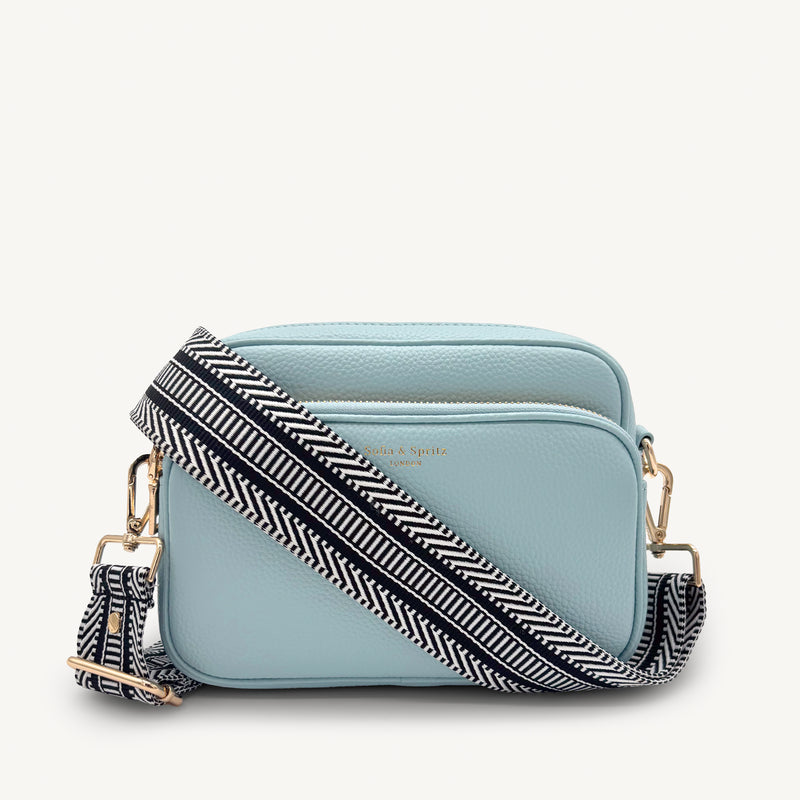 Black & White Stripe Aztec Strap