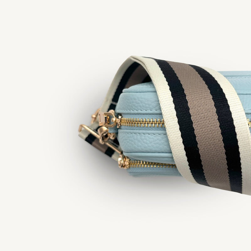 Black, Stone & Tan Stripe Strap