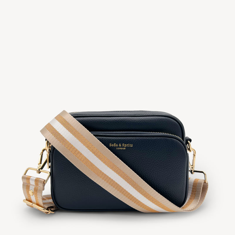 Champagne & Rose Gold Stripe Strap