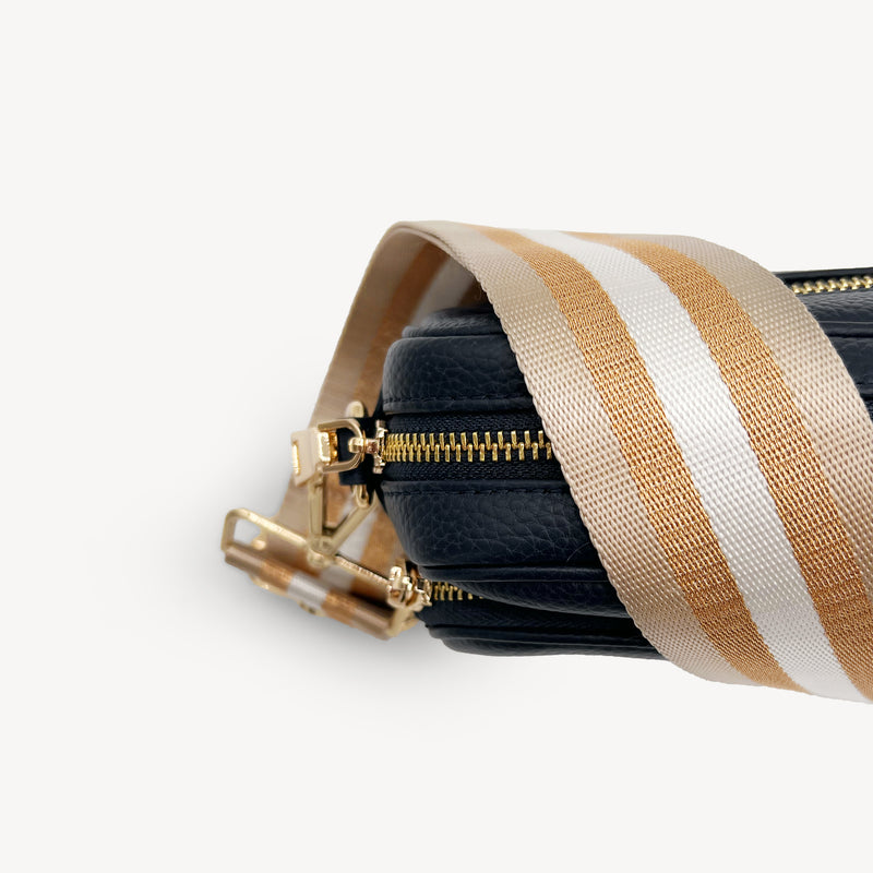 Champagne & Rose Gold Stripe Strap