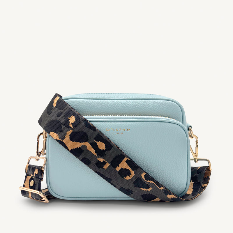 Grey & Gold Leopard Strap