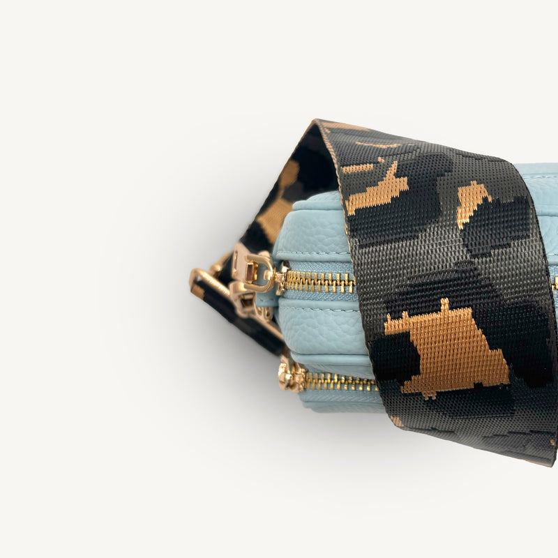 Grey & Gold Leopard Strap