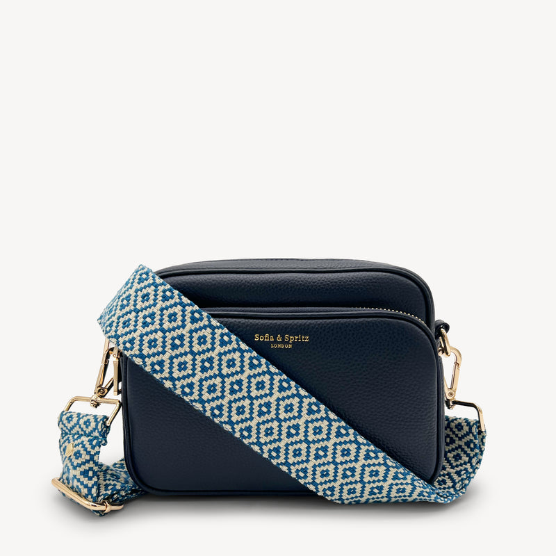 Blue & Stone Embroidered Strap