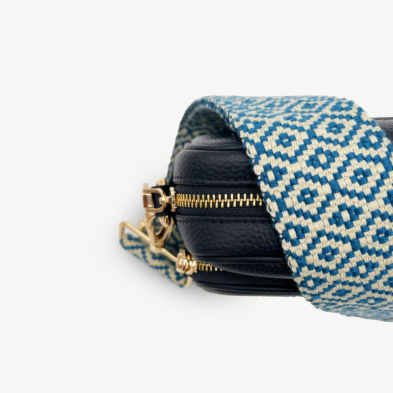 Blue & Stone Embroidered Strap