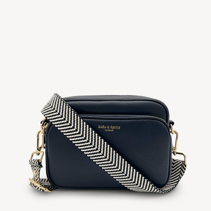 Black & White Chevron Strap