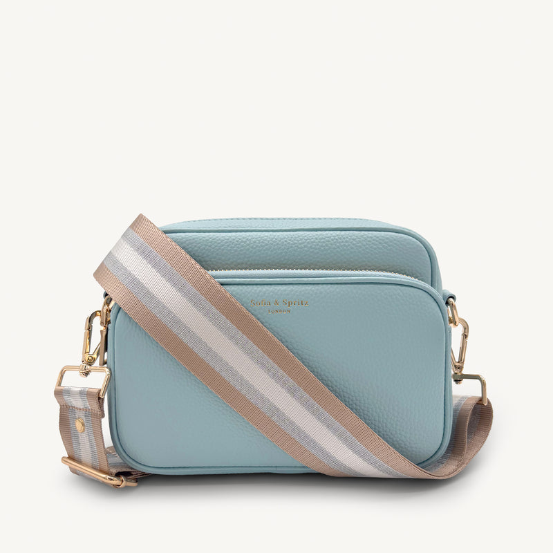 Champagne & Silver Stripe Strap