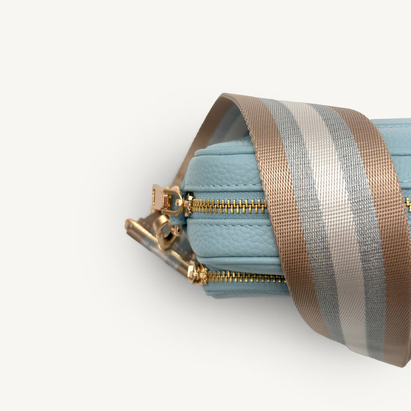 Champagne & Silver Stripe Strap