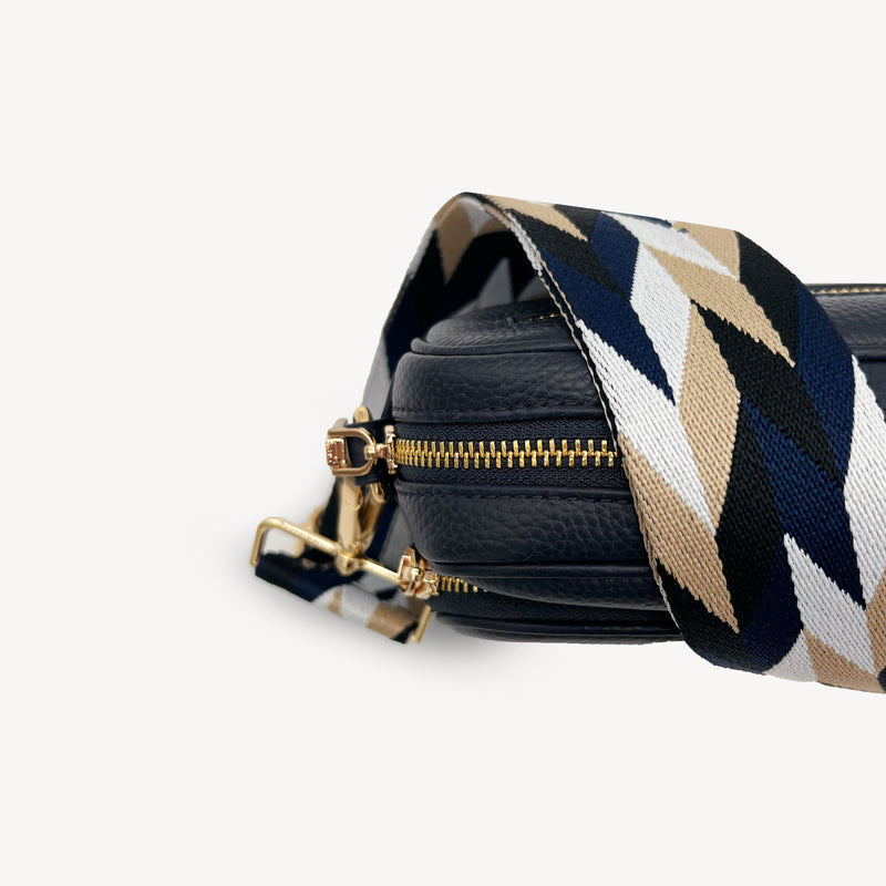 Navy & White Mosaic Strap