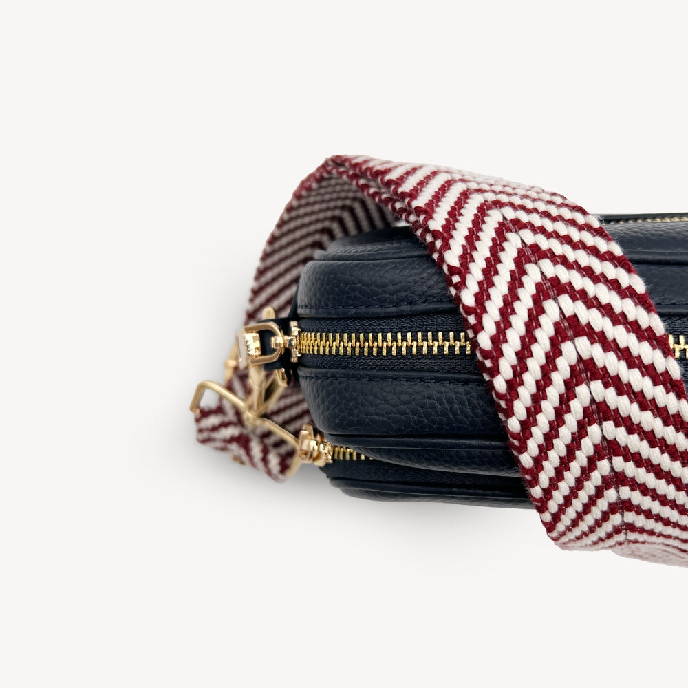Burgundy & White Chevron Strap thumbnail-image-42