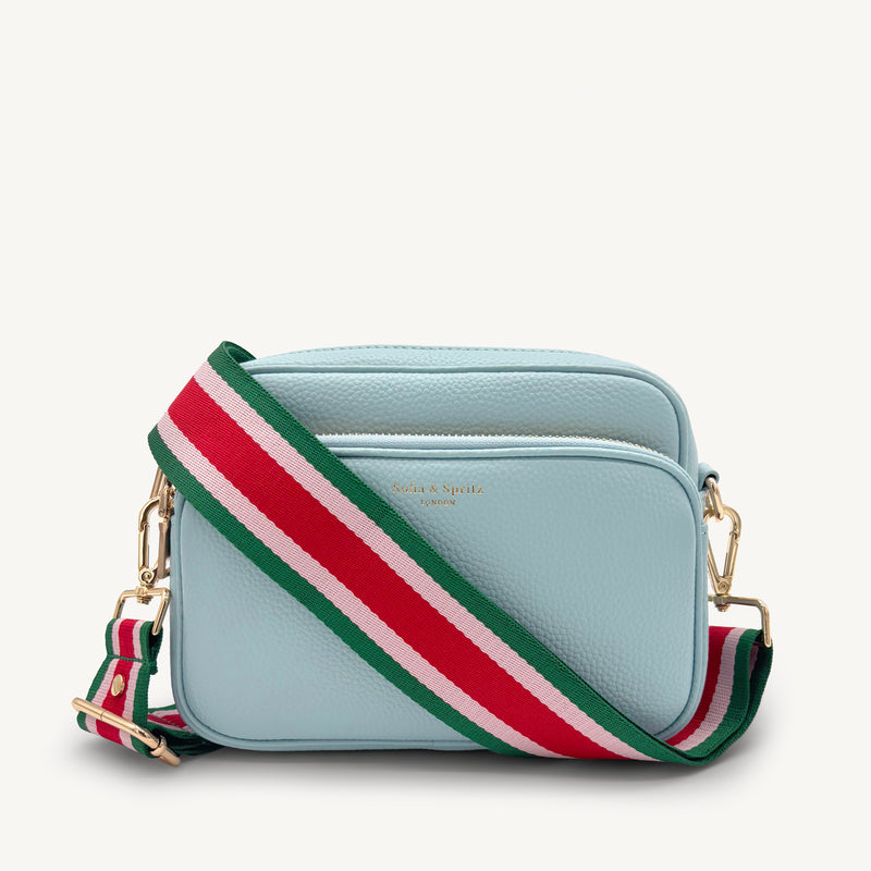 Red, Pink & Green Stripe Strap