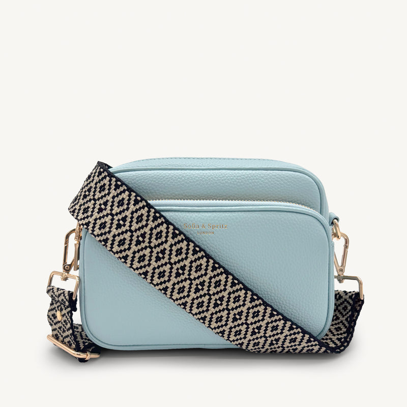 Black & Stone Embroidered Strap