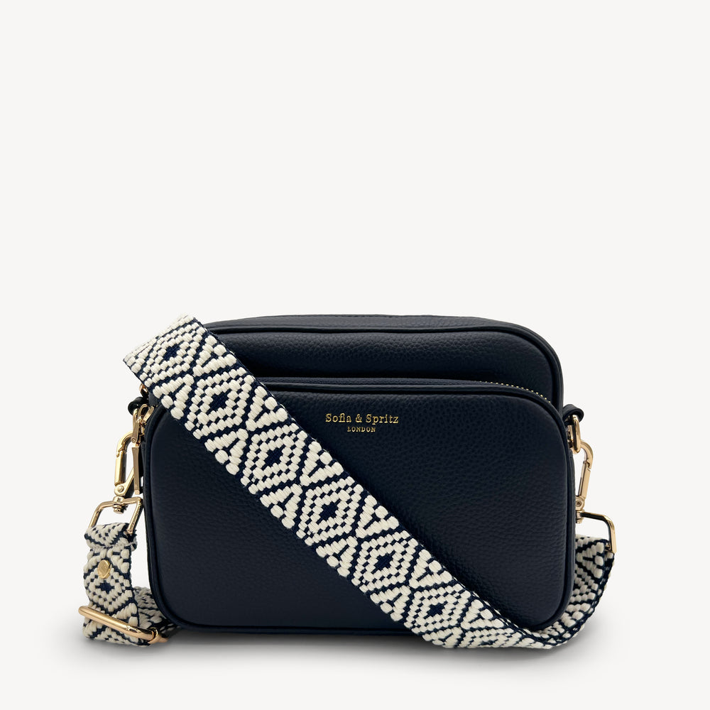 Navy & White Embroidered Strap thumbnail-image-42