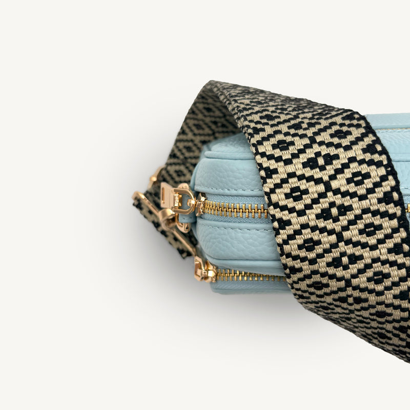 Black & Stone Embroidered Strap