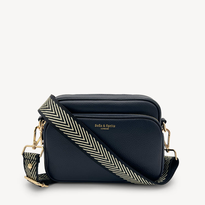 Black & Gold Chevron Strap