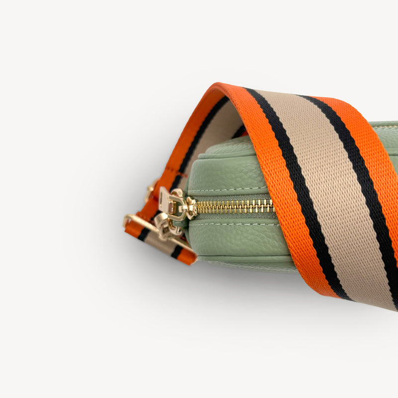 Orange, Tan & Black Stripe Strap