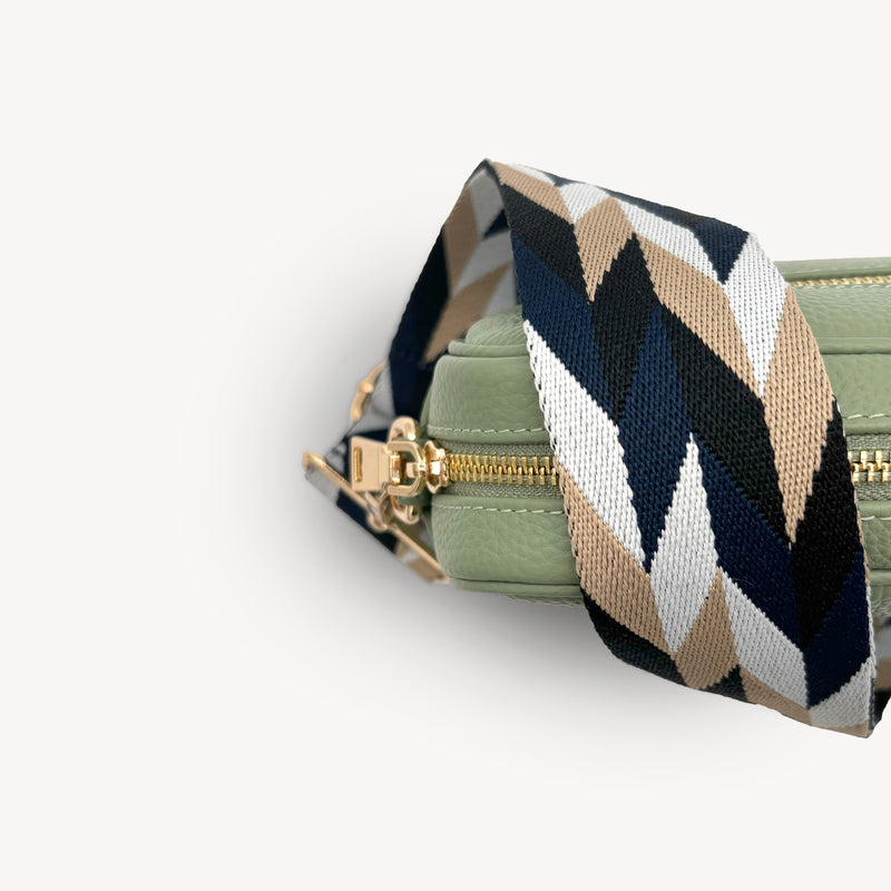 Navy & White Mosaic Strap