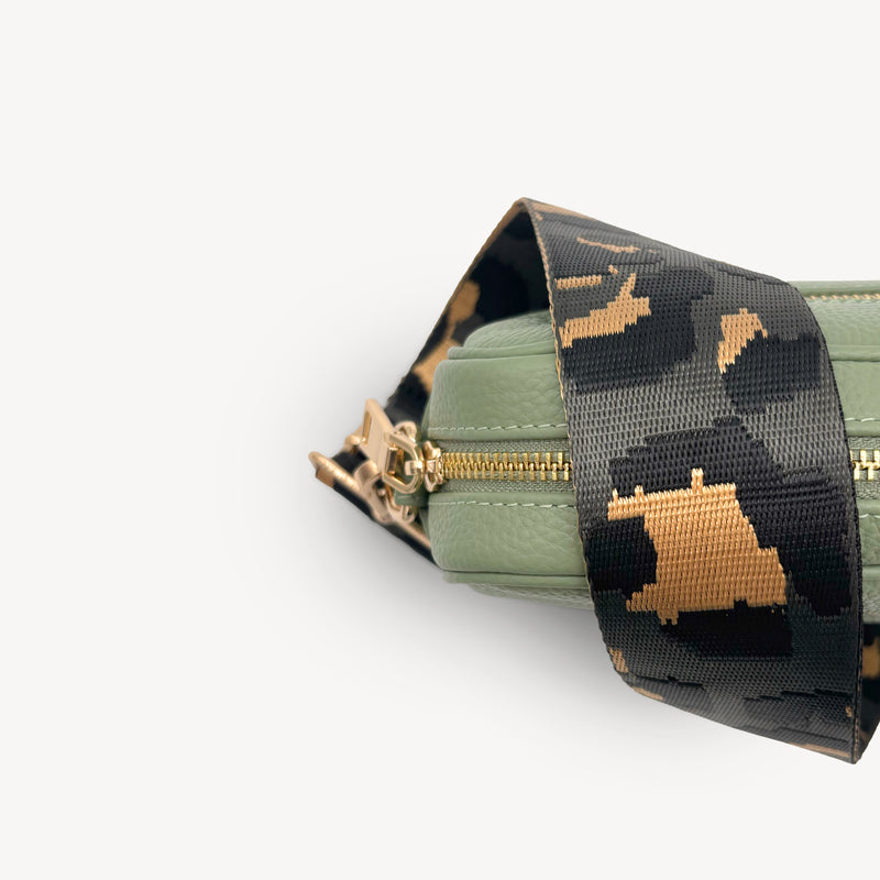 Grey & Gold Leopard Strap