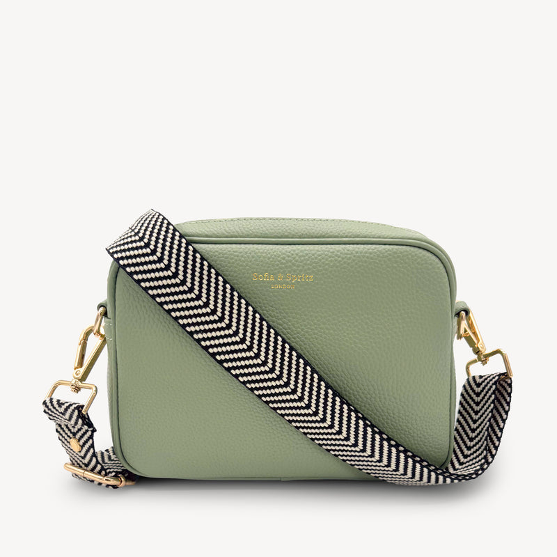 Black & White Chevron Strap