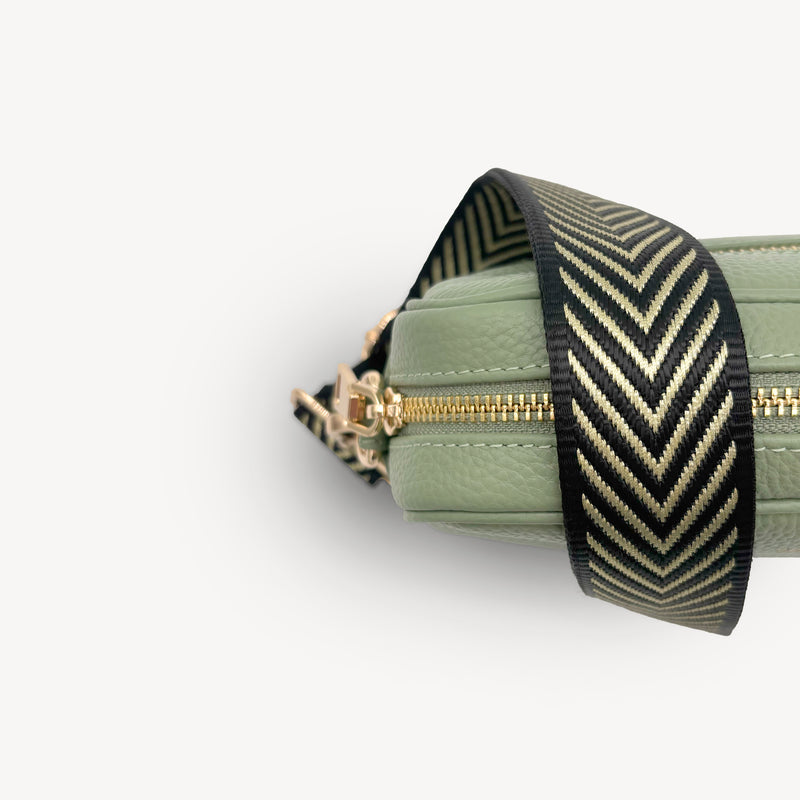 Black & Gold Chevron Strap