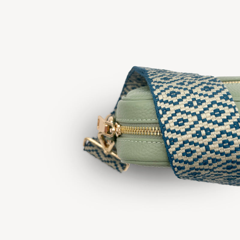 Blue & Stone Embroidered Strap