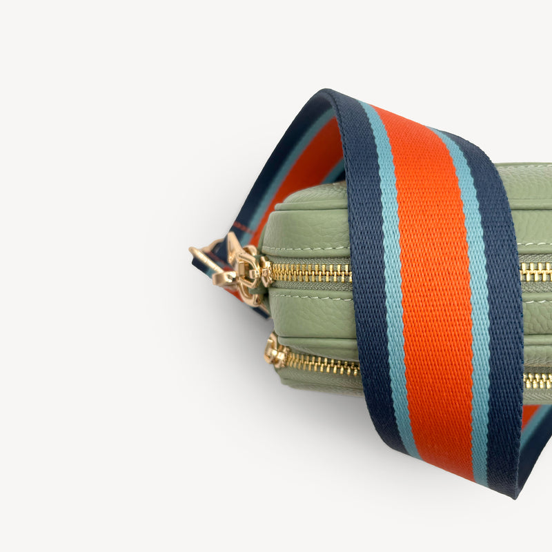 Orange & Navy Stripe Strap