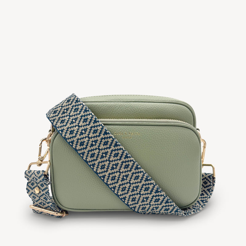 Blue & Stone Embroidered Strap