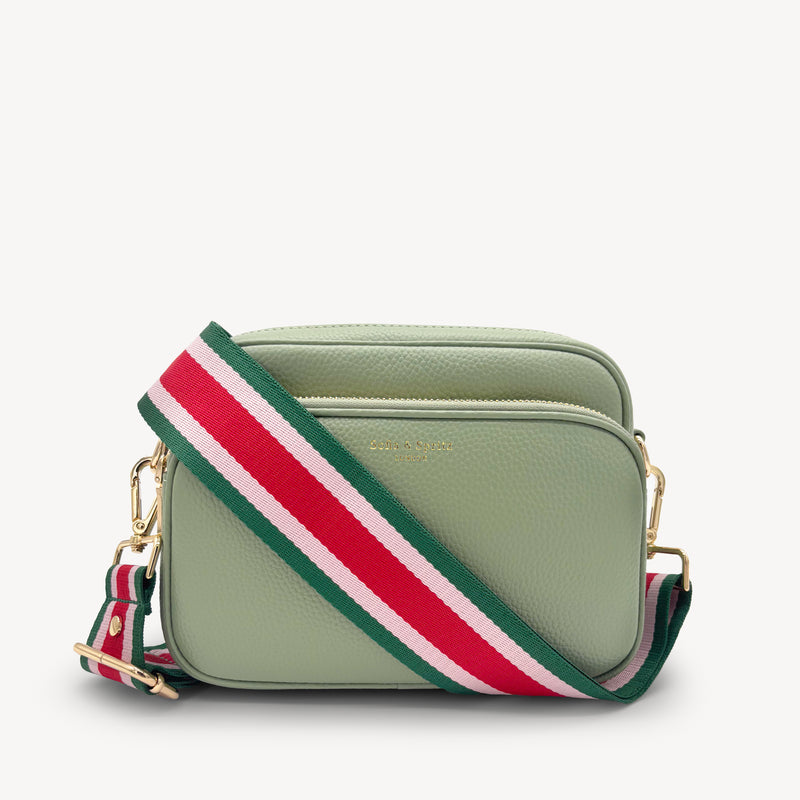 Red, Pink & Green Stripe Strap