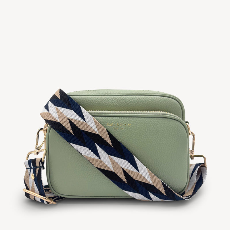 Navy & White Mosaic Strap