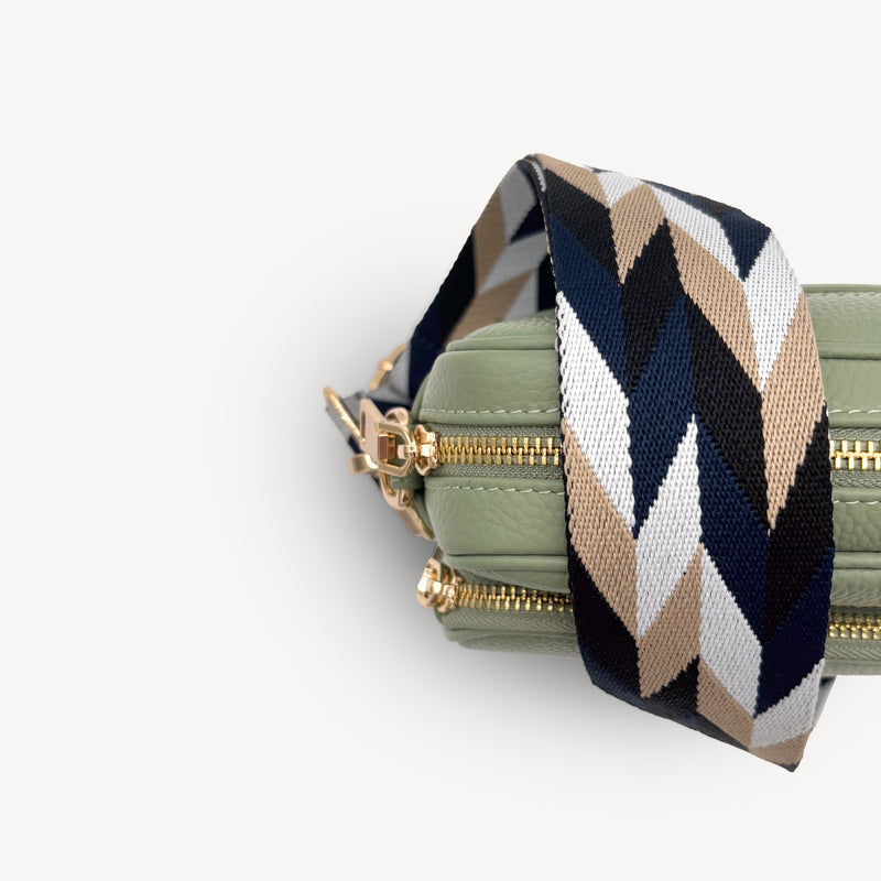 Navy & White Mosaic Strap