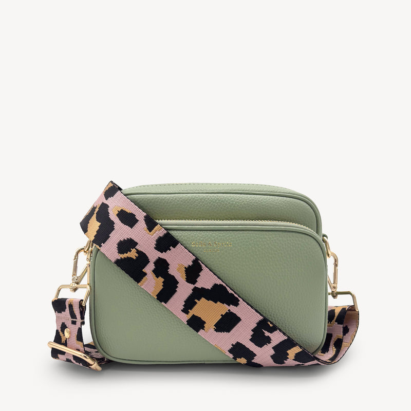 Pale Pink & Gold Leopard Strap