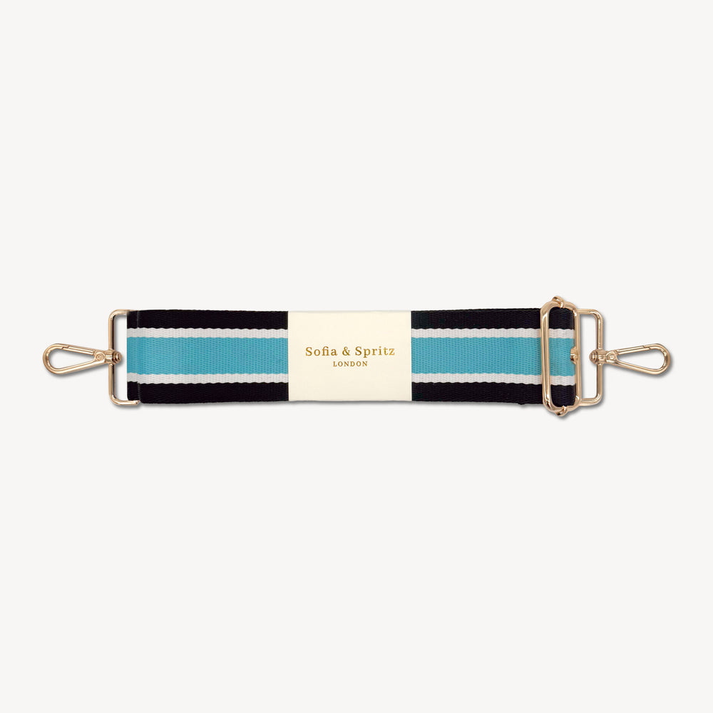 Sky Blue & Black Stripe Strap thumbnail-image-2