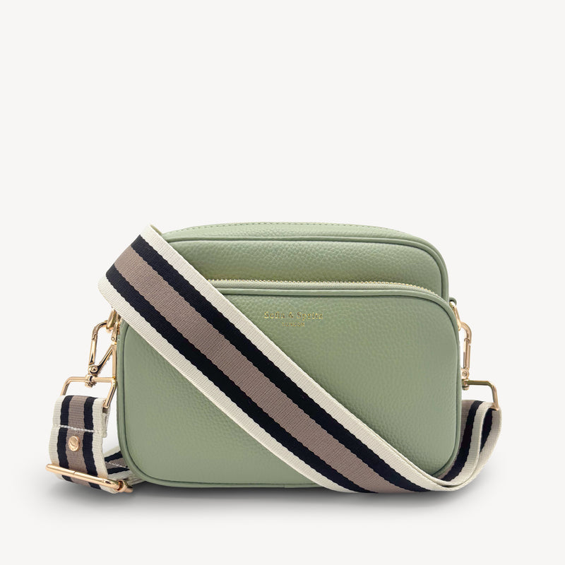 Black, Stone & Tan Stripe Strap