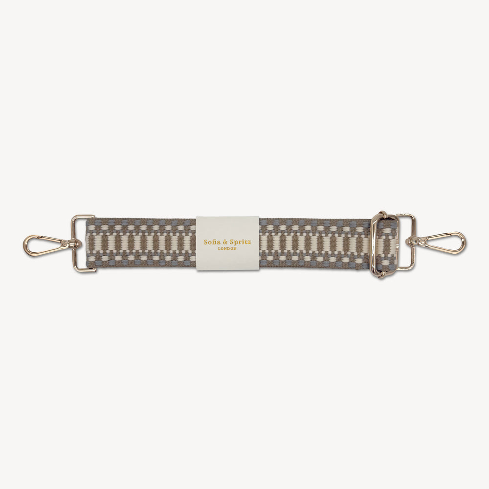 Taupe & White Stitch Strap thumbnail-image-2