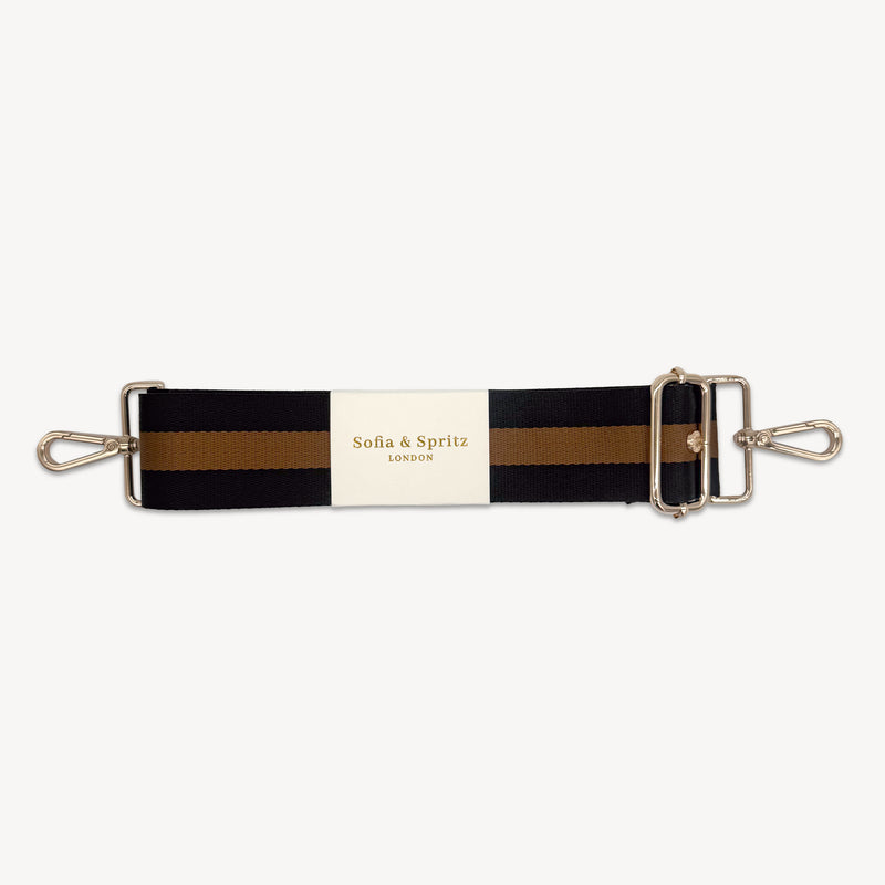 Chocolate Brown Stripe Strap