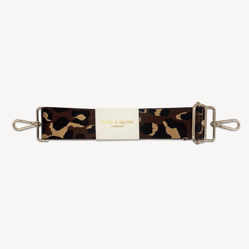 Brown & Gold Leopard  Strap
