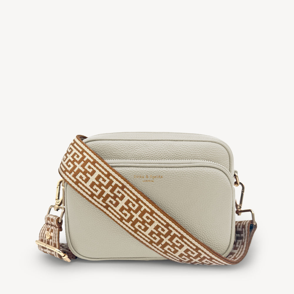 Tan & Stone Greek Strap thumbnail-image-5