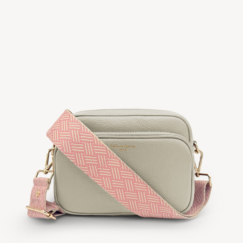 Pink & Stone Weave Strap
