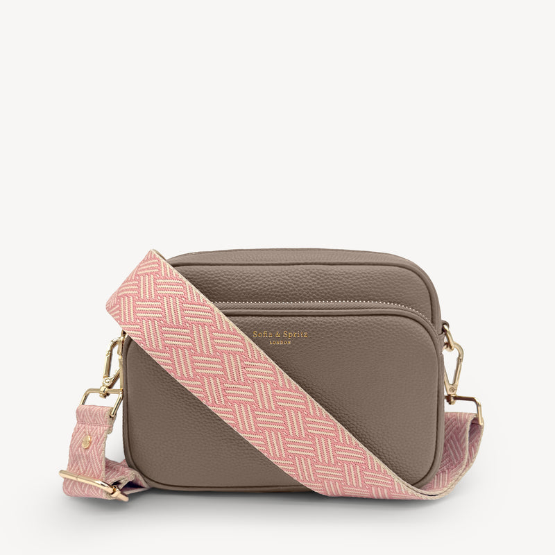 Pink & Stone Weave Strap