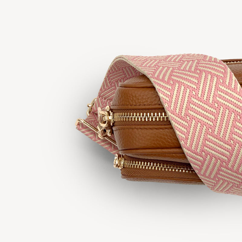 Pink & Stone Weave Strap