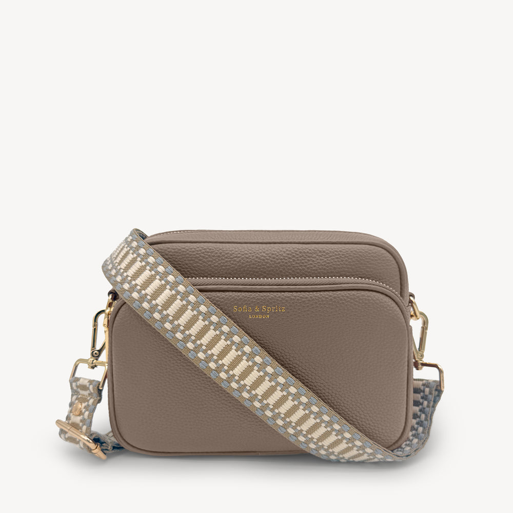 Taupe & White Stitch Strap thumbnail-image-28