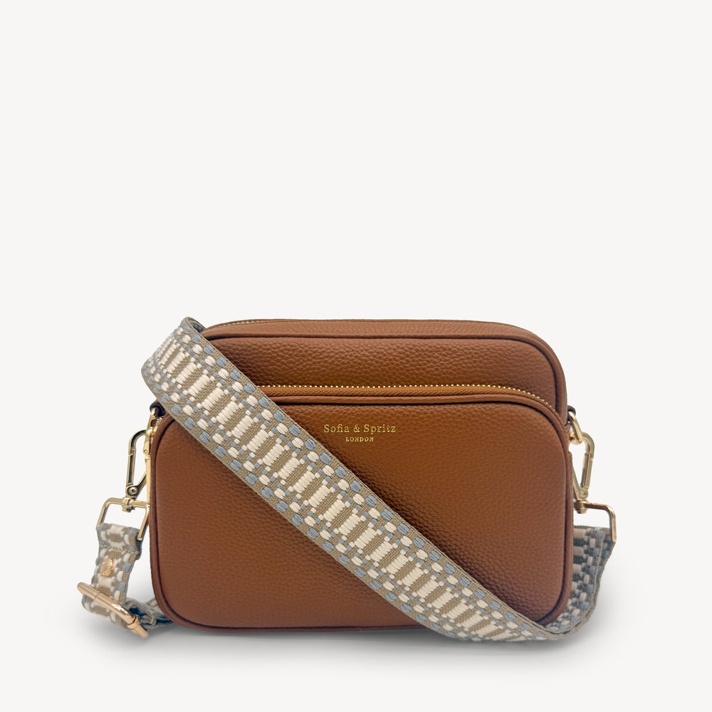 Taupe & White Stitch Strap thumbnail-image-7