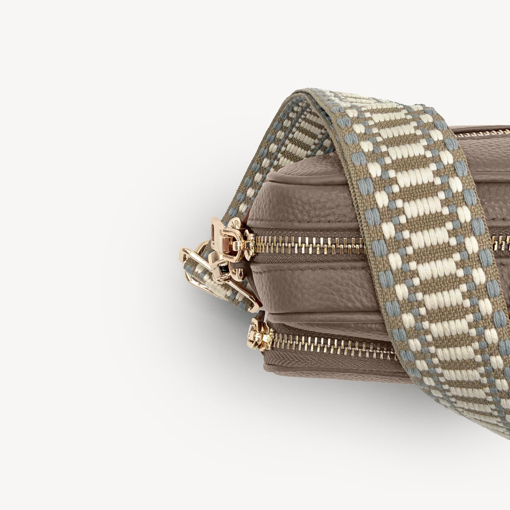 Taupe & White Stitch Strap thumbnail-image-29