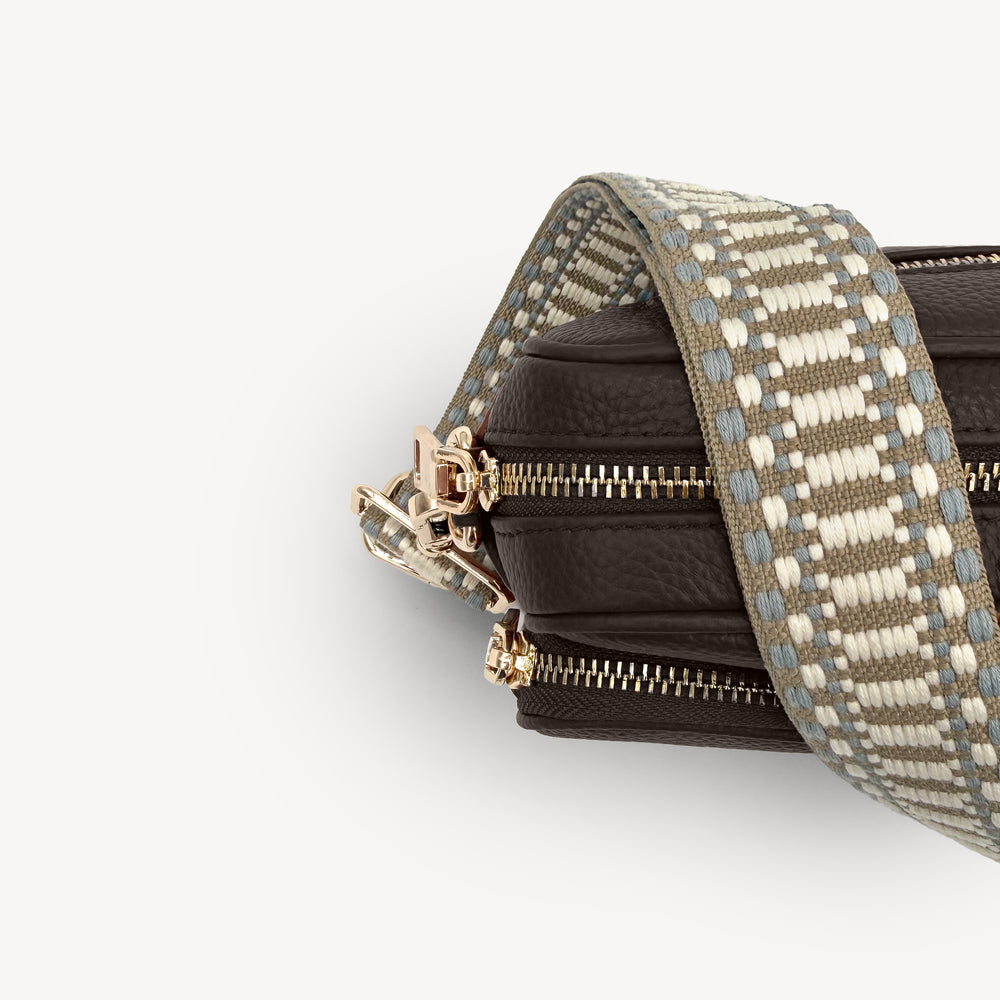 Taupe & White Stitch Strap thumbnail-image-26