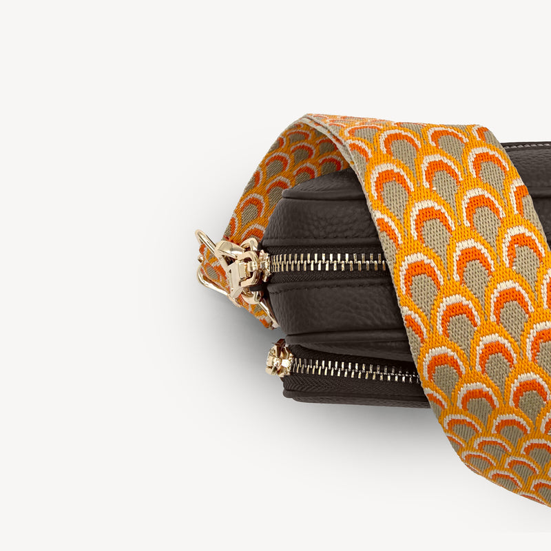Burnt Orange Peacock Strap