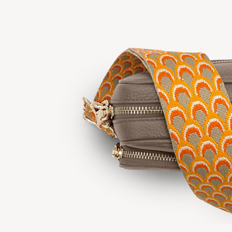 Burnt Orange Peacock Strap