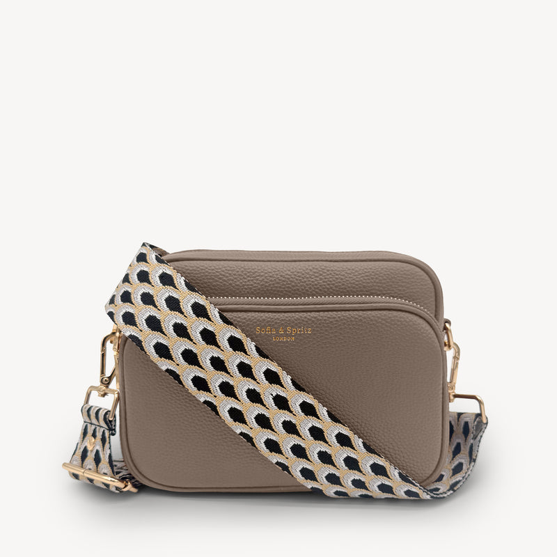 Black & Grey Peacock Strap